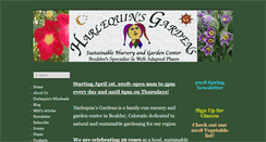 Desktop Screenshot of harlequinsgardens.com